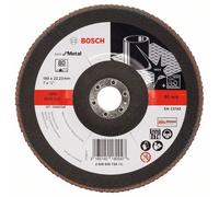 Bosch Disco de Lija Abanico X571 Best para Metal, Angular, 180MM, 80 , Cristal