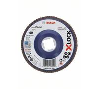 Bosch Disco de Lija Del Ventilador X571 Best para Metal, Recto, 115 MM, K 40 ,