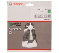 Bosch Disco Sierra Circular Optiline Madera para Mano 140 x 20 / 12,7 X 2,4MM 12