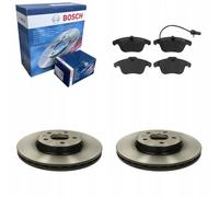 BOSCH Discos de freno + Pastillas delanteras para AUDI A4 B8 A5 8TA 8T3 8F7 2...