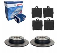 BOSCH Discos de freno + Pastillas Traseras MERCEDES CLK C209 C W203 S203 CL20...