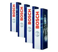 Bosch Doble Platino 0242145515 - Bujía de Encendido para un Arranque Fiable y una Larga Vida Útil del Motor de Gasolina - con Diseño Resistente (Paquete de 4)