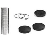 Bosch DWZ0IB0U0 - Kit de reciclaje para campana, 2 filtros de carbón, manguera flexible