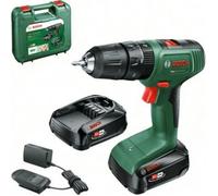 Bosch EasyImpact 18V-40 Taladro Atornillador Inalámbrico (2x 1,5 Ah) + Cargador AL18V-20 en Estuche de Transporte
