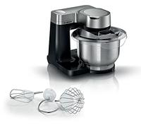 Bosch électroménager MUMS2VM00 - Robot de cocina Serie 2-900 W, 7 velocidades + turbo, kit de repostería, cuenco de 3,8 l, acero inoxidable, color negro