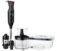 Bosch ErgoMixx MS6CB61V5G Batidora de mano con accesorio de vacío, 1000 W, negro y plateado