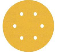 Bosch Professional 50 x Lijas Expert C470 con 6 agujeros, para Madera dura, Pintura sobre madera, 150 mm, Grano 240, Accesorios Lijadora excéntrica
