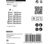 Bosch Professional Set de brocas EXPERT MultiConstruction CYL-9 de 4/5/6/6/8/10/12 mm, 7 unidades - 2608900647