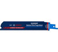 Bosch Professional 1x Hoja de sierra sable Expert ‘Medium-Thick Tough Metal’ S 955 HHM (para Acero resistente, Láminas de acero inoxidable, Longitud 150 mm, accesorios Sierra sable)