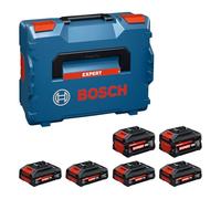 Bosch Expert - Juego de baterías de Alto Rendimiento (18 V, EXBA18V-55: 4 x EXBA18V-40 + 2 x EXBA18V-80, L-BOXX 136)