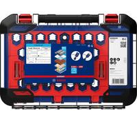 Bosch 9 uds. Set de Sierra de Corona Expert Tough Material (para Madera con metal, Ø 22-68 mm, Accesorios Taladro de impacto rotativo), Azul, 22/25/35/40/51/68/PCP11/HSS-G/TCT