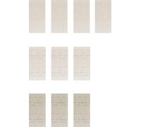 Bosch Professional 10 x Set de mallas de lija Expert M480, para Madera dura, Pintura sobre madera, 115 x 230 mm, Grano 80, 120, 180, Accesorios Lijadora orbital