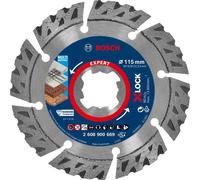 Bosch Professional 1x Disco de corte de diamante Expert MultiMaterial X-LOCK (para Hormigón, Ø 115 mm, accesorios Amoladora pequeña)