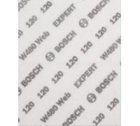 Bosch EXPERT W480 Web 1/4 - Hojas de lija de mano (para madera dura, color sobre madera, diámetro de 115 x 140 mm, grano 120, accesorio profesional)