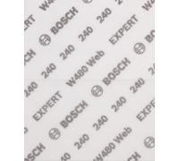 Bosch EXPERT W480 Web 1/4 - Hojas de lija de mano (para madera dura, color sobre madera, diámetro de 115 x 140 mm, grano 240, accesorio profesional)