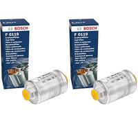 Bosch F0119 Filtro de Gasolina para Coche - Separa Partículas del Combustible, Protege el Sistema de Inyección (Paquete de 2)