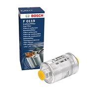 Bosch F0119 Filtro de Gasolina para Coche - Separa Partículas del Combustible, Protege el Sistema de Inyección