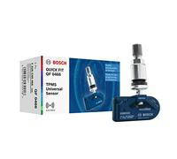 Bosch F026C00466 - QF0466 - Sensor TPMS programable Quick FIT - Sensor de presión de neumáticos con válvula metálica Plateada - 433,92 MHz