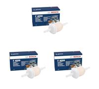 Bosch F4058 Filtro de Gasolina para Coche - Separa Partículas del Combustible, Protege el Sistema de Inyección (Paquete de 3)