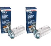 Bosch F5021 Filtro de Gasolina para Coche - Separa Partículas del Combustible, Protege el Sistema de Inyección (Paquete de 2)