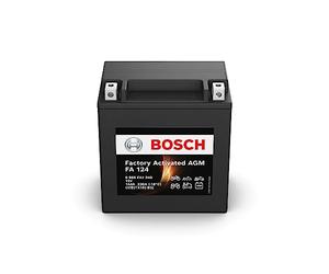 Bosch FA124 - Batería para Motocicletas AGM - 12V 230A 14Ah - Adecuada para motocicletas, motos de enduro, scooters, quads, motos de agua - Compatible M6021, M6022, BTX16-BS, BTX16