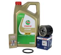 Bosch Filtro Aceite 0451103318+ 5L Castrol 5W30 Ll para Audi Seat VW 1,4 1,6 16V