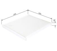 BOSCH Filtro aire habitáculo HYUNDAI KIA 2,0 2,2 19130294 2TF79AQ000 F784EB9AA