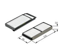 BOSCH Filtro aire habitáculo MAZDA 2,0 1,6 BBM461J6X BP4K61J6X BP4K61J6XA9A