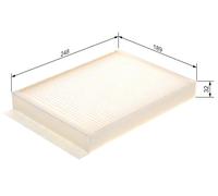BOSCH Filtro aire habitáculo MERCEDES-BENZ 2,0 3,0 A1668300018 A1668300218
