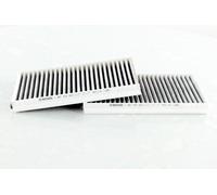 Bosch R2402 Filtro de Habitáculo de Carbón Activo - Filtro de Repuesto Contra Olores Desagradables, Polen y Polvo, Para un Aire más Limpio en el Vehículo - Juego de 2 Filtros