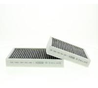 Bosch R2436 Filtro de Habitáculo de Carbón Activo - Filtro de Repuesto Contra Olores Desagradables, Polen y Polvo, Para un Aire más Limpio en el Vehículo - Juego de 2 Filtros