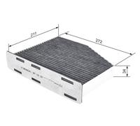 BOSCH Filtro aire habitáculo VW AUDI SEAT 2,0 1,4 1K2819653A 1K2819653B
