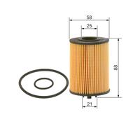 BOSCH Filtro de aceite MERCEDES-BENZ 2,0 1,5 A2661800009 A2661840325 2661800009