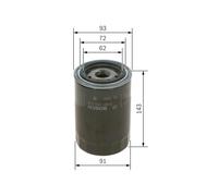 BOSCH Filtro de aceite PORSCHE FENDT 3,2 2,3 0001140201 1160024 11700375 1R0734