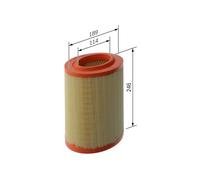 BOSCH Filtro de aire ALFA ROMEO 1,9 2,0 55183562