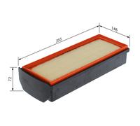 BOSCH Filtro de aire BMW 3,0 13718510239 13718518111 1371851239 8510239 8518111