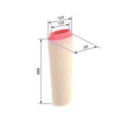 BOSCH Filtro de aire BMW LAND ROVER 3,0 2,9 13712247444 PHE000040