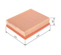 BOSCH Filtro de aire LAND ROVER 2,5 3,9 ESR4238 GFE4238 LR027408