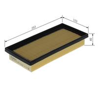 BOSCH Filtro de aire MITSUBISHI 1,2 1,0 1500A399 178010Y040 1500A617 178010Y050