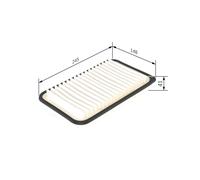BOSCH Filtro de aire OPEL VAUXHALL SUZUKI 1,0 1,2 1378083G00000 4710951 93195891