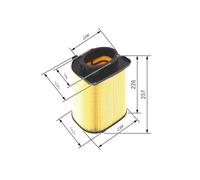 BOSCH Filtro de aire para MERCEDES-BENZ INFINITI 2,0 1,6 16546HG00B A2740940004