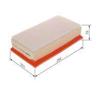 BOSCH Filtro de aire PEUGEOT CITROËN TOYOTA 2,0 1638027680 9800097580 SU001A3728