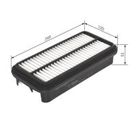 BOSCH Filtro de aire TOYOTA 1,5 1,3 1780111080 178011108083 17801110808T