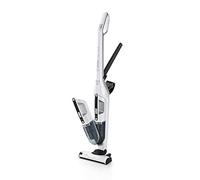 Bosch Serie 4 BBH32551 aspiradora de pie y escoba eléctrica Aspiradora escoba 2 en 1 Batería Secar Sin bolsa 0,4 L Metálico, Blanco