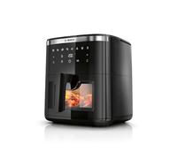 Bosch - Freidora de aire Serie 6, Air Fryer XXL con capacidad de 7,2 L, con 7 programas y ventana de visualización con luz, cocinado hasta 65%¹ más rápido, negro, MAF671BO