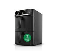 Bosch Freidora de aire Serie 6 MAFD661B0 – XXL 12 L doble cesta 2×6 L función SYNC 6 programas negra