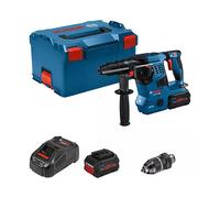 Bosch GBH 18V-28 CF SDS Plus Professional Taladro Percutor 18V con 2 Baterias 8.0Ah, Sin Escobillas, 3.3J, 4220 ppm, Funda y Cargador Incluido