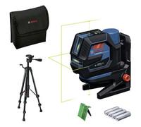 Láser combinado GCL 12V-50-22 CG de Bosch Professional (alcance de hasta 50 m con receptor, doble fuente de alimentación, soporte RM 20, adaptador de batería, 4 x 1,5 V LR6 (AA), funda, BT 150)