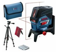 Bosch Professional Nivel Láser GCL 2-50 C (láser rojo, interior, con función aplicación, soporte, trípode BT 150, alcance visible: hasta 20 m, 4x pilas AA, en caja)