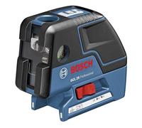 Bosch Professional GCL 25 - Nivel láser combinado (alcance 10 m, 2 líneas + 5 puntos, láser rojo, con funda, en caja)